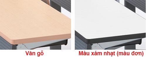 Mặt bàn với các màu nổi bật
