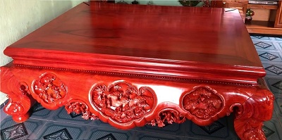 Sáºp gá»— hương đỠđục 3 bông