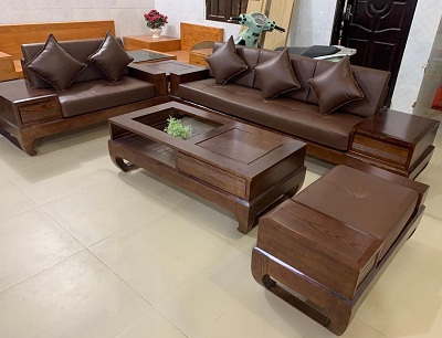 Bàn ghế sofa văng 1m9x80cm sang trọng