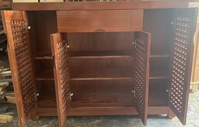 Thiết kế tủ giầy gỗ Xoan đào