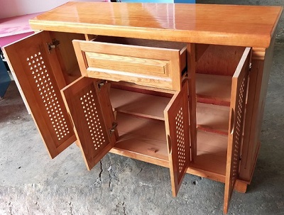 Tủ giầy 1m2 gỗ sồi nga