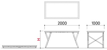 Bản vẽ kích thước chi tiết Sân khấu cố định Kotobuki Sea loại lưu trữ FSA-060