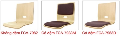 Tùy chọn Ghế trường học Kotobuki Sea ván ép FCA-79