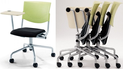 Ghế trưá»ng há»c kotobuki sea FCA-390 chân có bánh xe di động