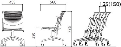 Thiết kế bản vẽ chi tiết ghế trường học kotobuki sea FCA-390