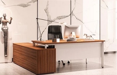 Bàn lãnh đạo gỗ ép MFC chân ống sơn tĩnh điện BHV195