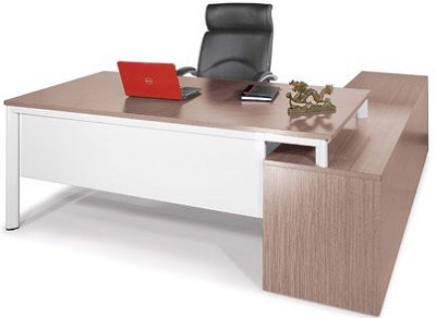 Bàn làm việc kèm tủ phụ sang trọng hiện đại