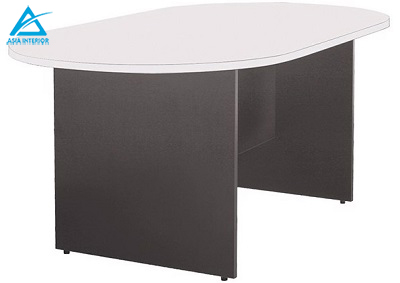 Bà n há»p 180cm gá»— công nghiệp phá»§ melamine mặt trắng