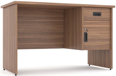 Bà n là m việc phủ melamine vân gỗ óc chó BONC237