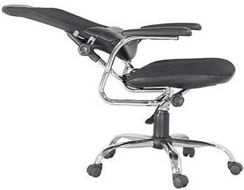 Ghế xoay văn phòng bá»c lưới, da PU nghiêng góc 180o GONC58