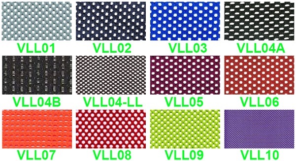 Mẫu vải lưới bá»c ghế nhân viên văn phòng xanh, Ä‘á», Ä‘en, ghi xám, xanh lá, hồng, cam...