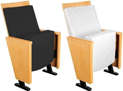 Ghế khán phòng khung thép sơn tĩnh điện mà u đen Gauss Z-847