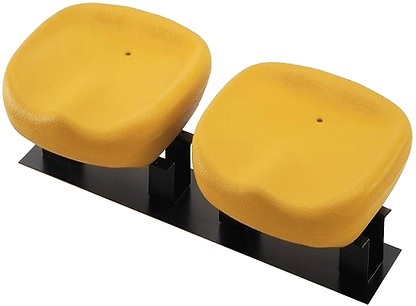 Ghế sân vận động không lưng nhự đúc Gauss MLD 200 màu vàng