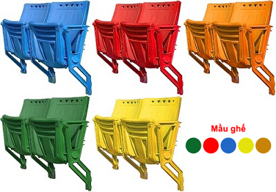 Ghế sân váºn động ngoà i trá»i chân gắn tưá»ng Gauss HSY 100