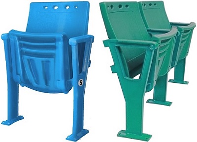 Ghế sân vận động nhựa đúc mặt gấp tự động Gauss HSY 111