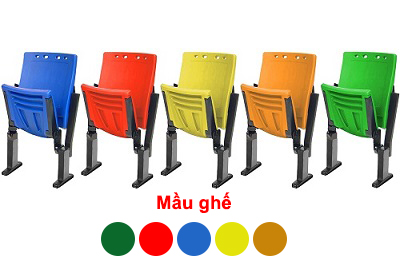 Ghế Ä‘a năng nhà thi đấu mặt ngồi có thể tá»± gấp lại khi không có ngưá»i ngồi Gauss HSY 211