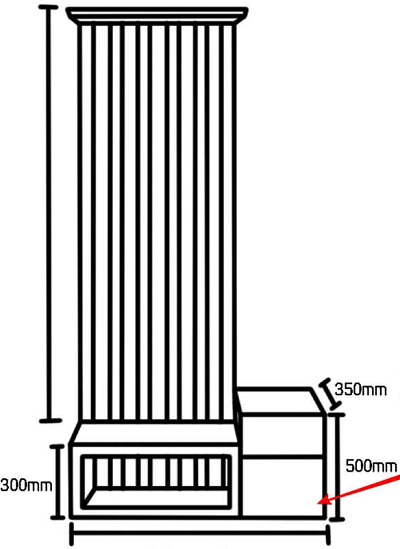 Bản vẽ Vách ngăn VG15 Cao 2400 x Rá»™ng 900 x Sâu 400 mm gho-5213