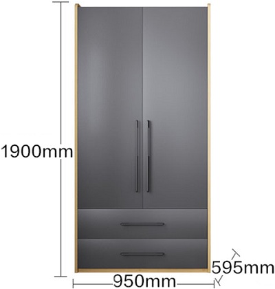 Thiết kế Tủ quần áo gỗ ép GMDF244 GHS-5836
