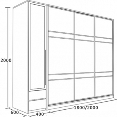Thiết kế tủ quần áo GHS-5915