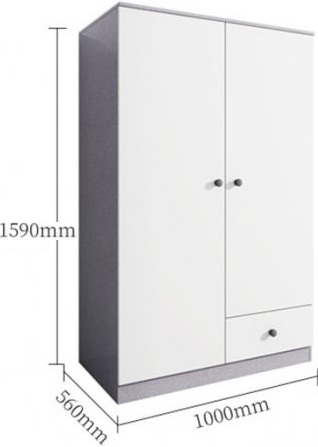 thiết kế Tủ quần áo gỗ ép GMDF232GHS-5963