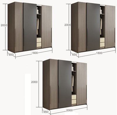 thiết kế tủ quần áo gỗ ép GHS-5566