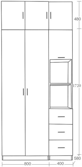 Thiết kể tủ quần áo GHS-5694