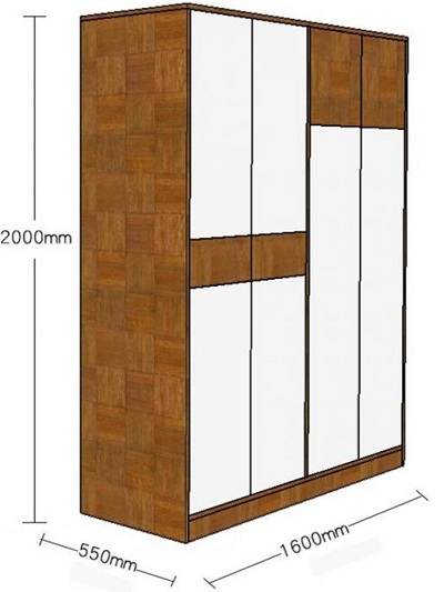 Thiết kế tủ quần áo GHS-5696