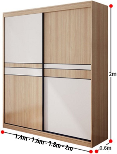 kích thước tủ quần áo ghs-51169