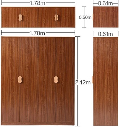 Thiết kế tá»§ quần áo cánh mở sang trá»ng GMDF205 GHS-51331