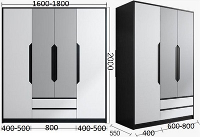 Tủ quần áo gỗ ép GMDF222 ghs-51093