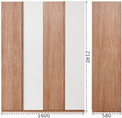 Thiết kế tủ quần áo 4 cánh ghs-51077