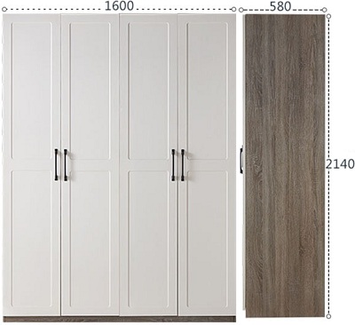 Thiết kế chi tiết tủ quần áo ghs-51161