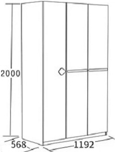 Thiết kế tủ quần áo ghs-5757