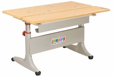 Bàn học sinh gỗ màu vàng tăng giảm chiều cao bhs01b-lv