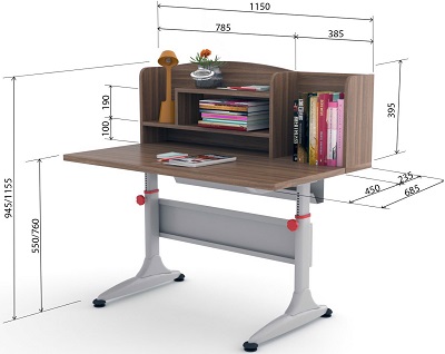 Thiết kế bàn học sinh BHS01C-H, BHS01C-X, BHS01C-M6