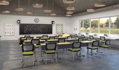 Bàn ghế học sinh trường học bhs04b