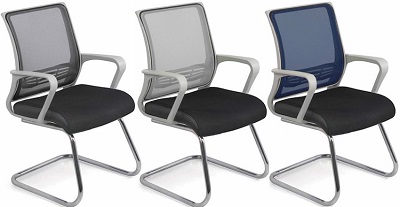 GQ12.1B Ghế quỳ chân mạ đệm lưới da