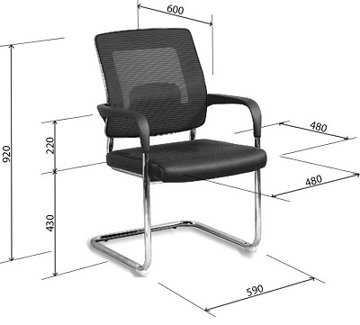 Ghế chân quỳ mặt ngồi bọc da PU GGONC47 GQ05-M