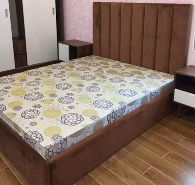 Giường bọc đệm nỉ cao cấp