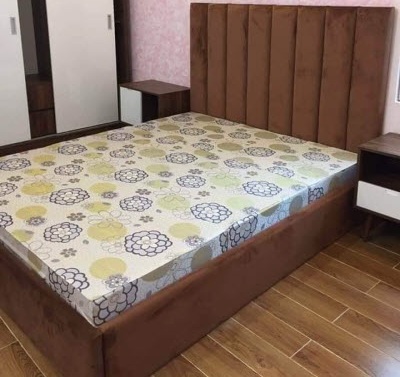 Giường ngủ bọc nỉ cao cấp