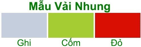 Mẫu màu vải nhưng cao cấp