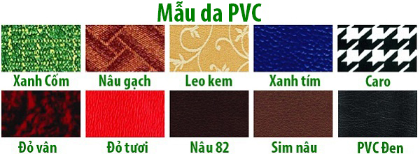 Mẫu vải PVC