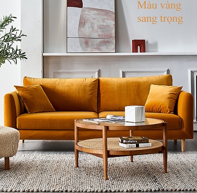 Ghế sofa màu cam