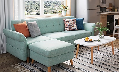ghế sofa bọc da sang trọng 240cm