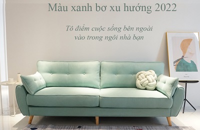 Ghế sofa màu xanh