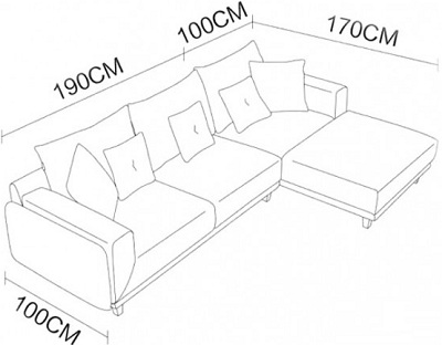 Thiết kế Ghế sofa bọc nỉ GSF134