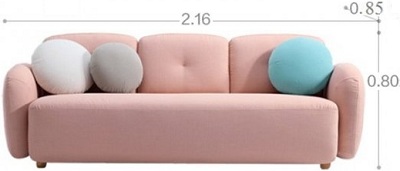 Thiết kế ghé sofa văng sang trong 2m16