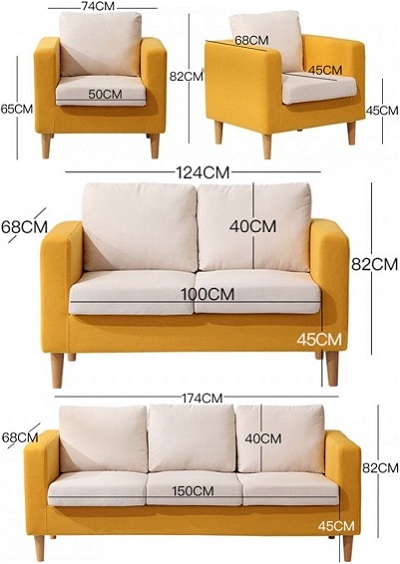 ghế sofa thiết kế theo lối tối giản