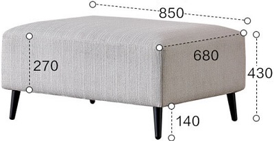 Đôn ghế sofa kích thước 85cm