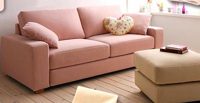 Ghế sofa màu hồng